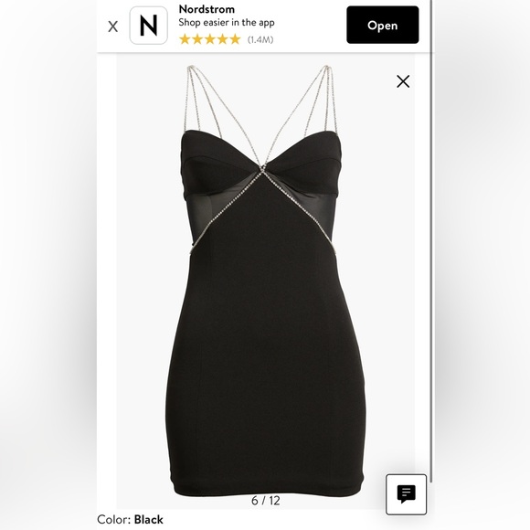 Diamante Cutout Crepe Minidress
HEIRESS BEVERLY HILLS - Picture 2 of 6